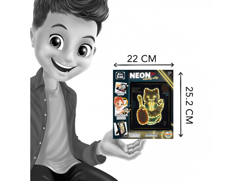 Buki Neonkép készítő szett: Maneki-neko, az integető macska (FK015)