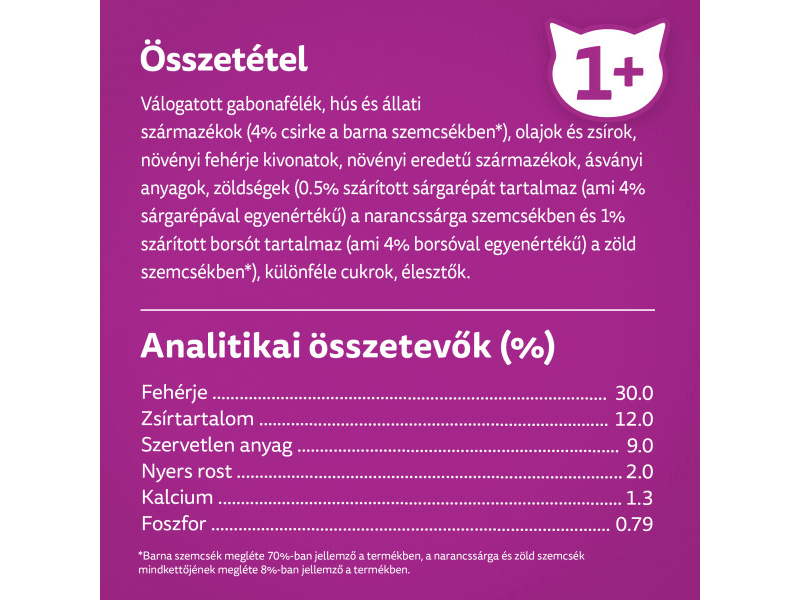 Whiskas száraztáp csirkehússal felnőtt macskák számára, 300g