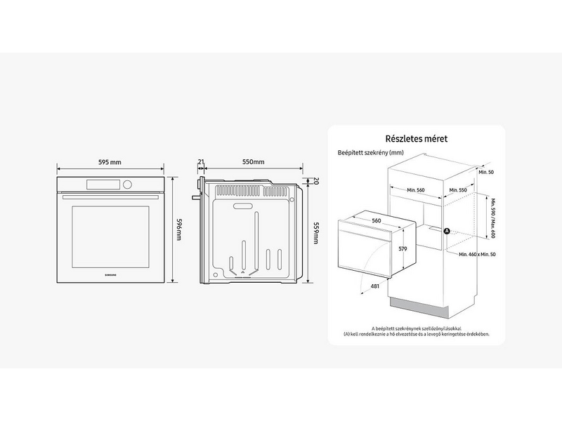 Samsung NV7B41301AK/U3 Beépíthető sütő