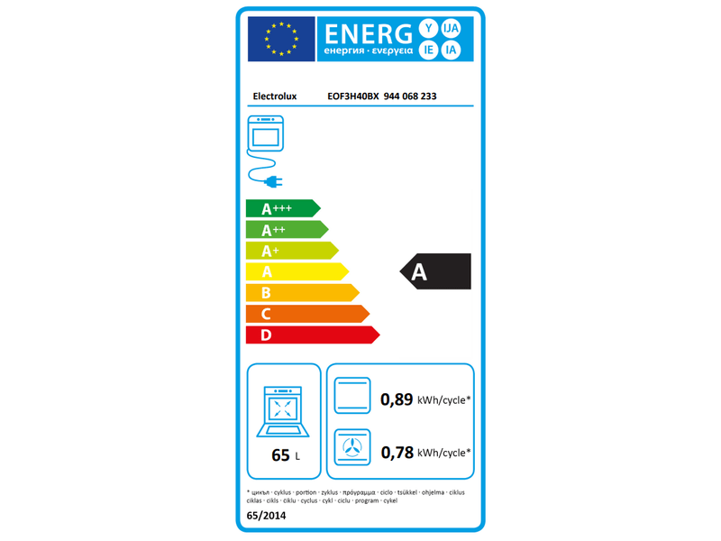 Electrolux EOF3H40BX Beépíthető sütő + Electrolux EHF6241FOK Beépíthető kerámia főzőlap