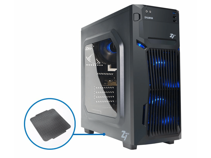 Zalman ház Midi ATX Z1 Neo fekete