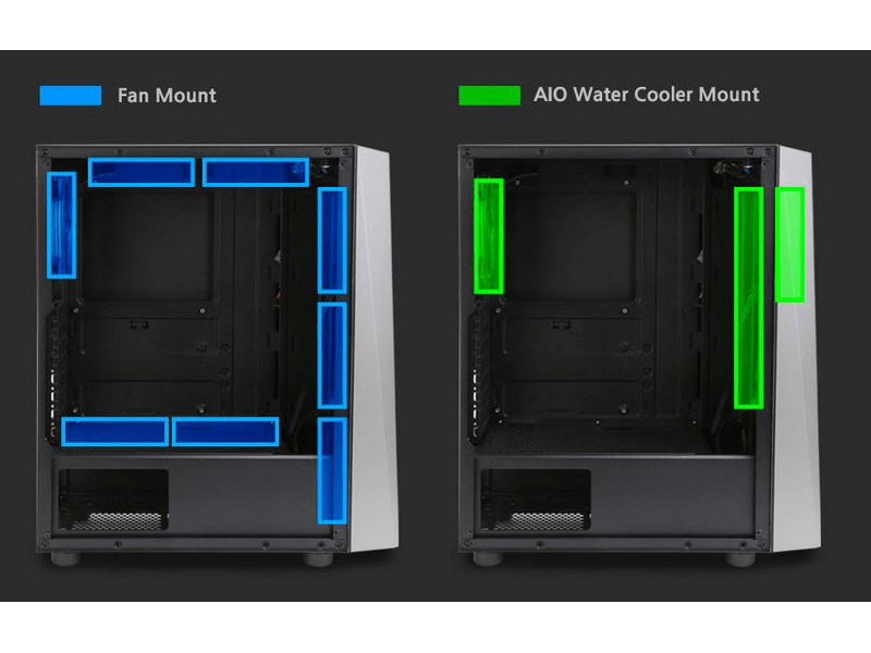 Zalman S4 Plus Midi ATX Számítógépház