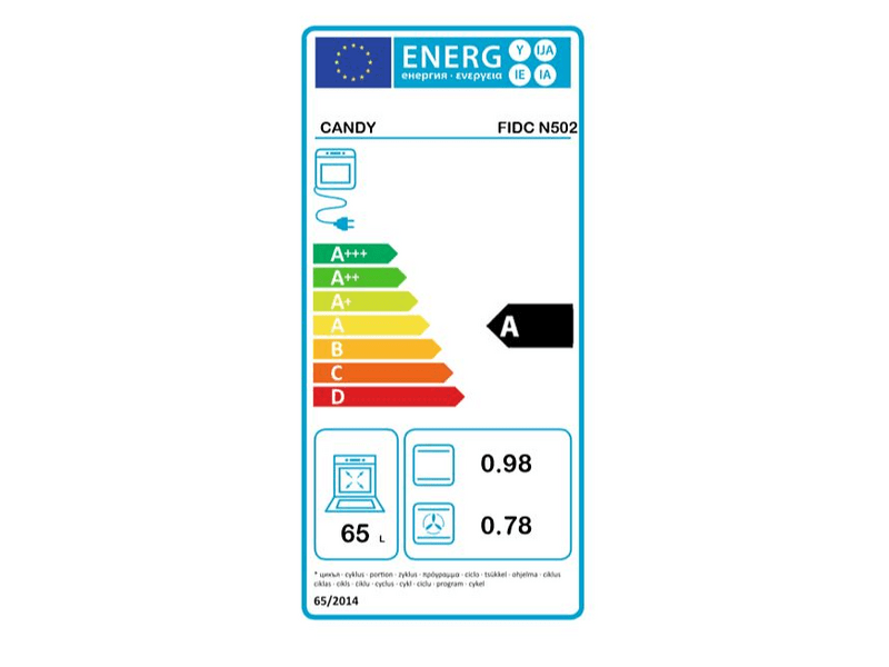 Candy FIDC N502 Beépíthető sütő