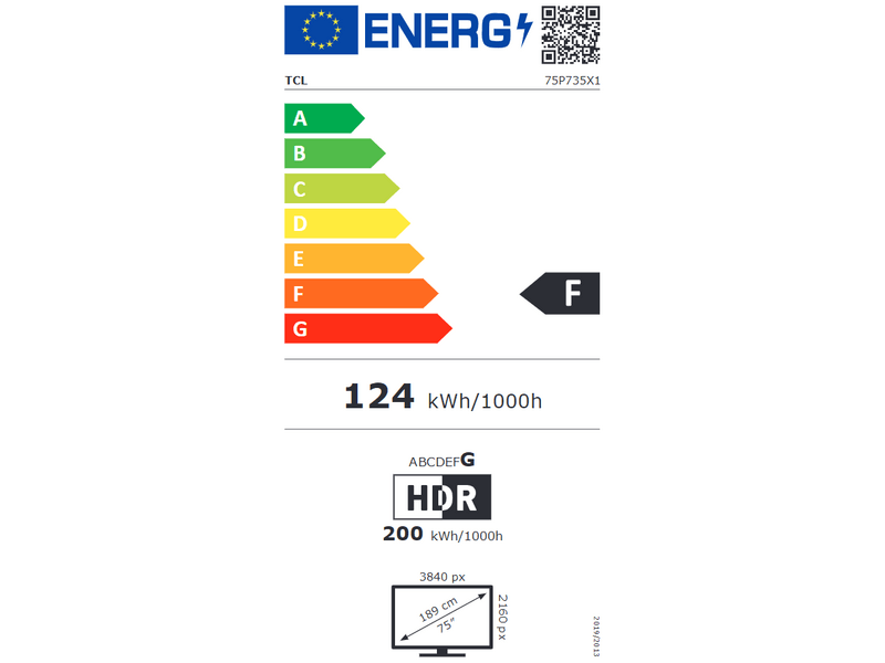 TCL 75P735 4K UHD Google TV