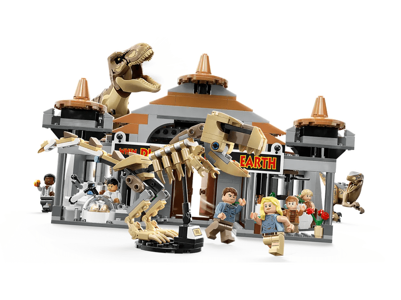 LEGO® Jurassic Park Látogatóközpont: T-Rex és raptortámadás (76961)