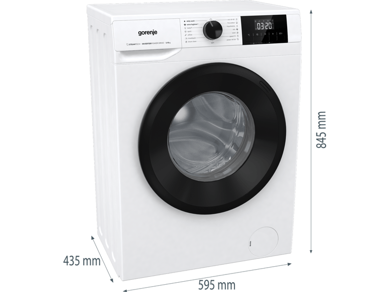 Gorenje W3NGPI62SBS Elöltöltős mosógép