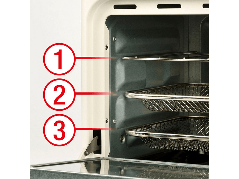 Girmi FG28 Ecofrit 14L forrólevegős, pizza és multifunkciós sütő