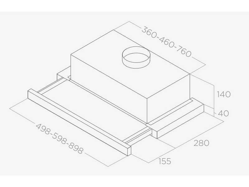 Elica ELITE 14 LUX BL/A/50 Páraelszívó