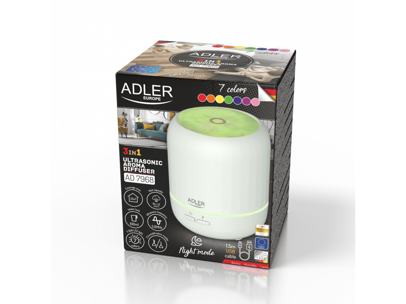 Adler AD7968 3in1 Ultrahangos aromadiffúzor