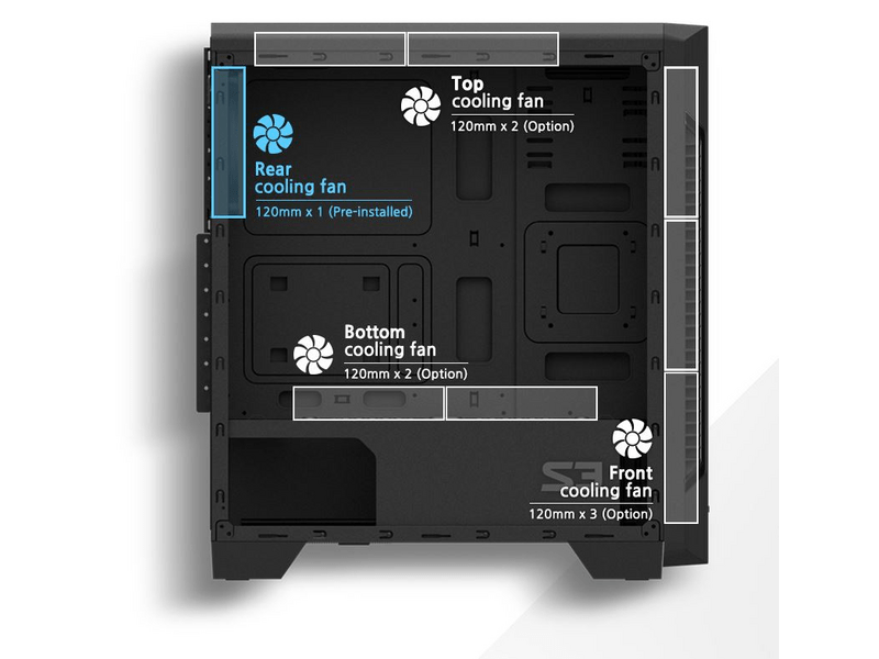 Zalman S3 Midi ATX Számítógépház