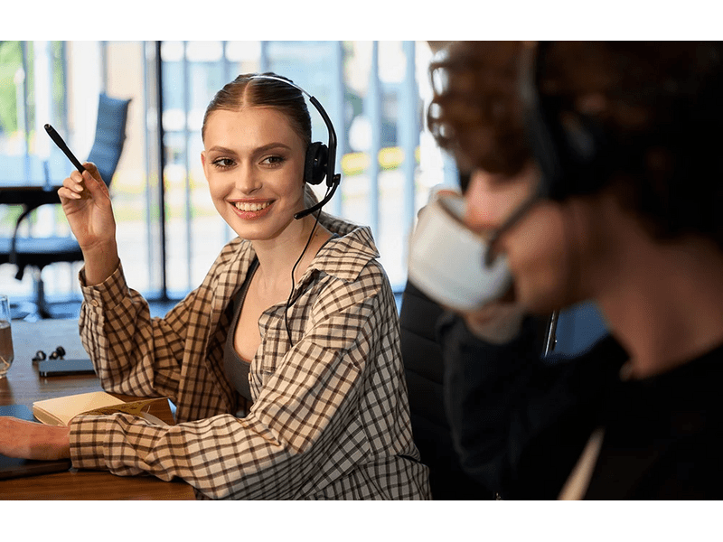 Edifier CC100 vezetékes headset, fekete