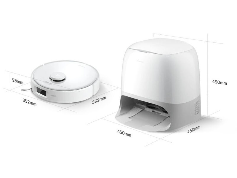 Roborock Qrevo Curv 5A1 robotporszívó, fehér