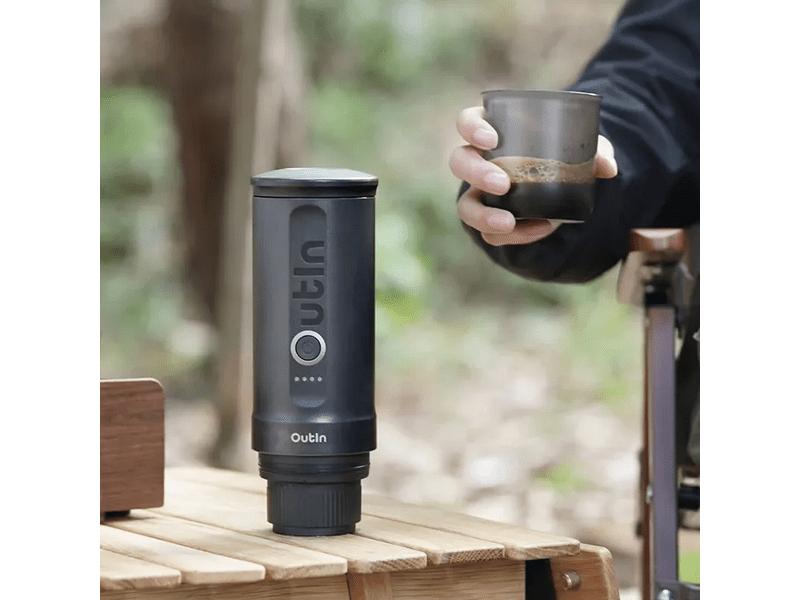 Outin Nano Akkus hordozható kávéfőző, szürke