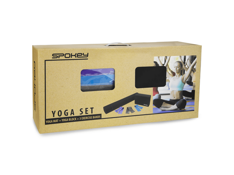 Spokey Mantra jógaszett gumiszalaggal (40247)