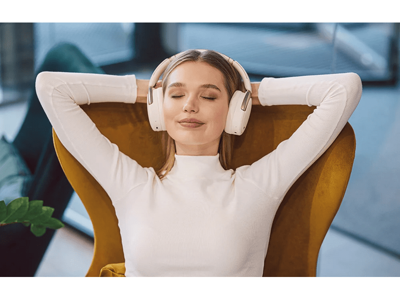 Edifier WH950NB ANC vezeték nélküli fejhallgató, bézs