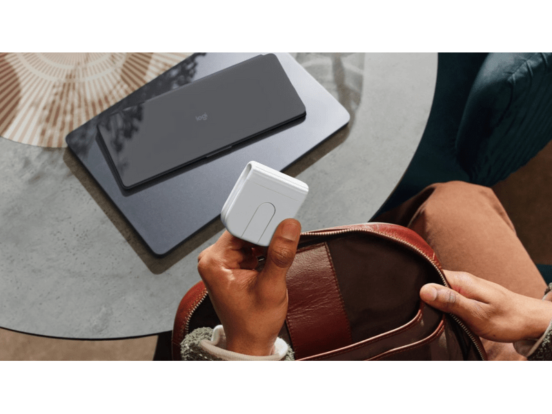 Logitech Mobi Fold vezeték nélküli egér, piszkosfehér (910-007631)
