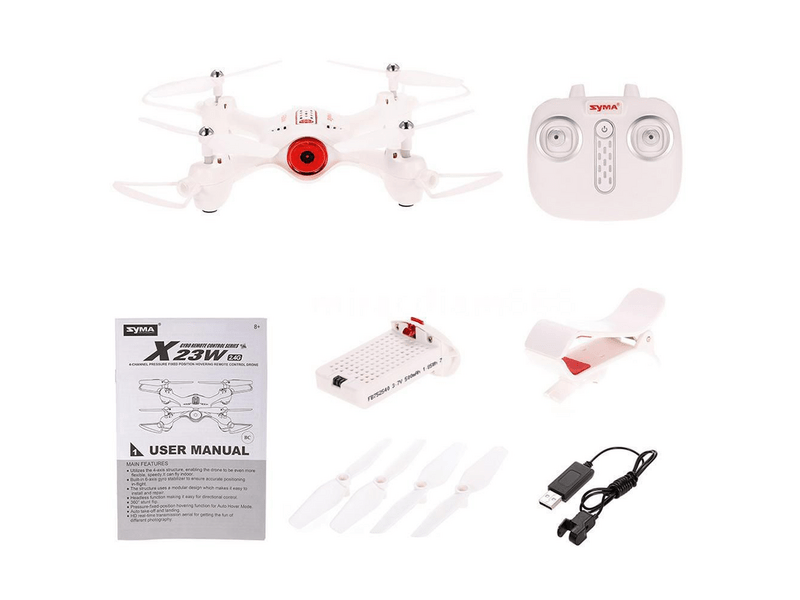 Syma X23W FPV WiFi-s drón kamerával, fehér