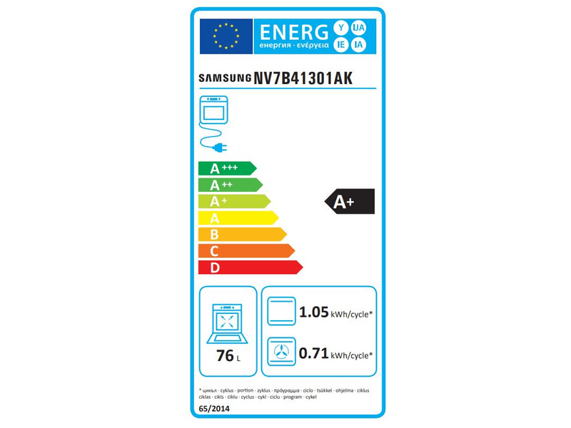 Samsung NV7B41301AK/U3 Beépíthető sütő