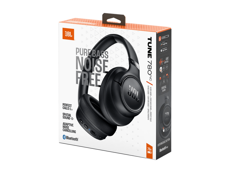 JBL Tune 780NC Bluetooth fejhallgató, fekete