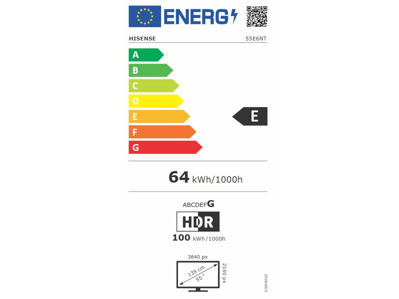 55E6NT 4K UHD Smart LED TV