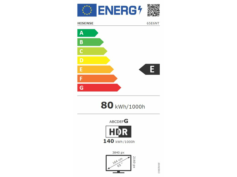 65E6NT 4K UHD Smart LED TV