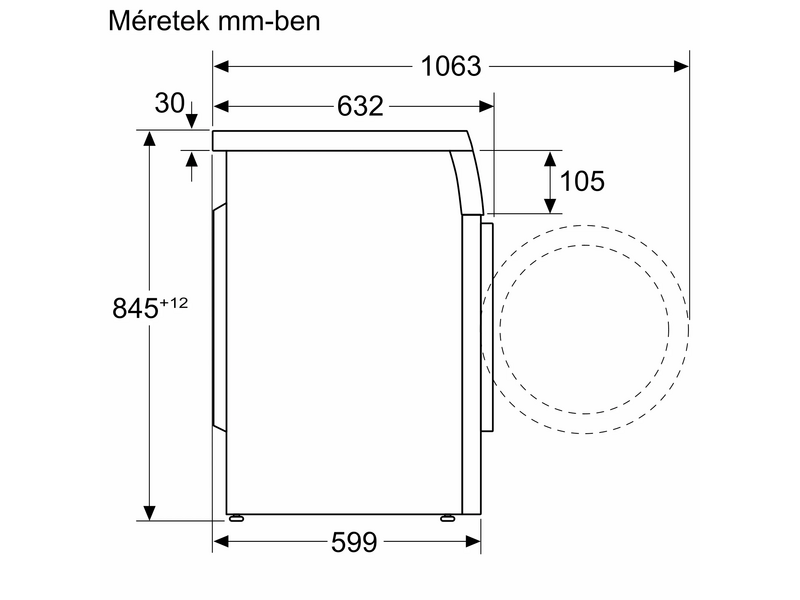 Bosch WUU28T62BY Elöltöltős mosógép