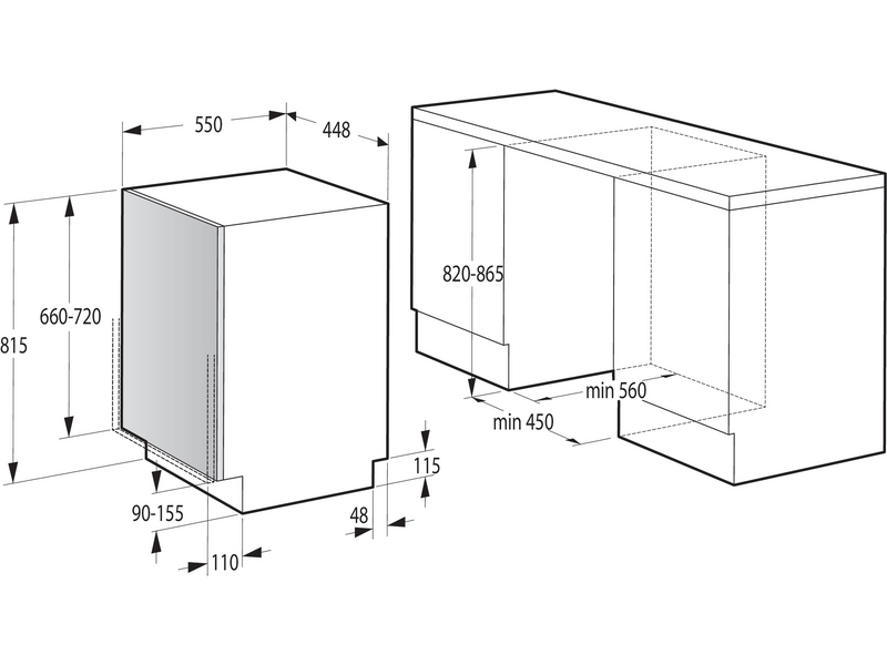 Gorenje GV541D10 Beépíthető mosogatógép