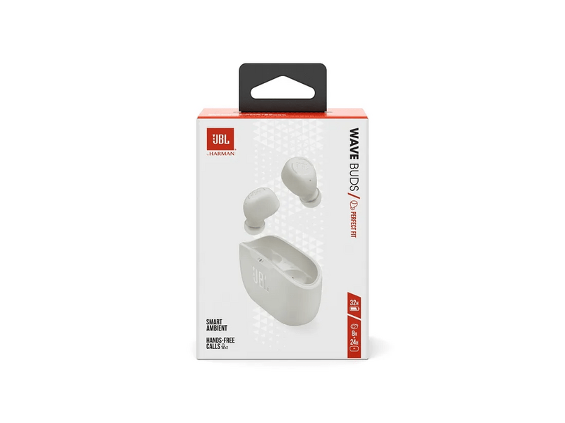 JBL Wave Buds TWS Fülhallgató, fehér