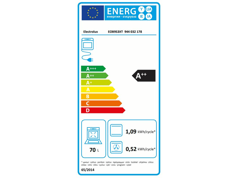 Electrolux EOB9S3XT Beépíthető sütő