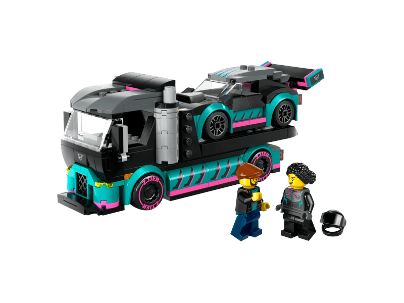 LEGO® City trkaći automobil i kamion za prijevoz automobila (60406)
