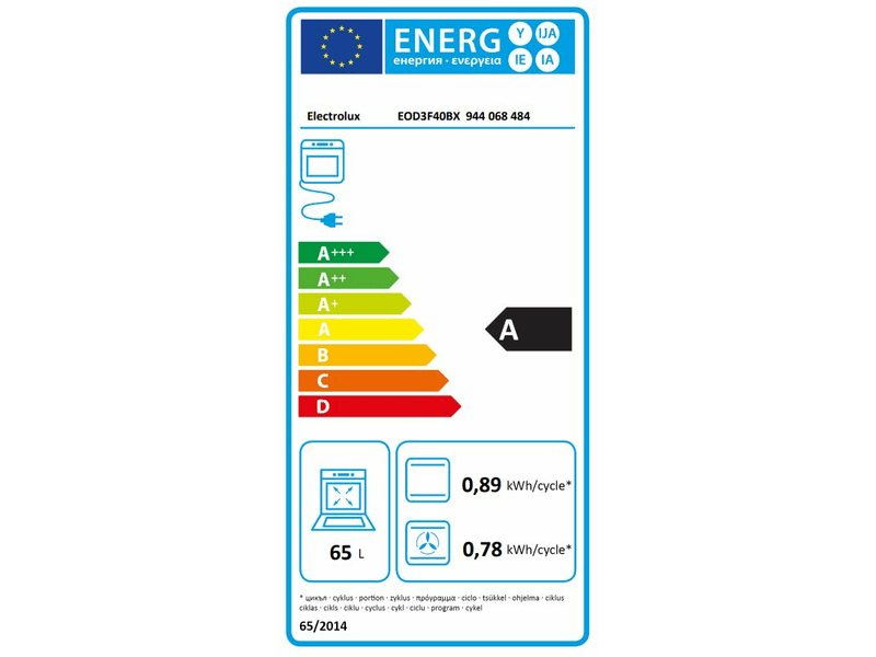 Electrolux EOD3F40BX Beépíthető sütő