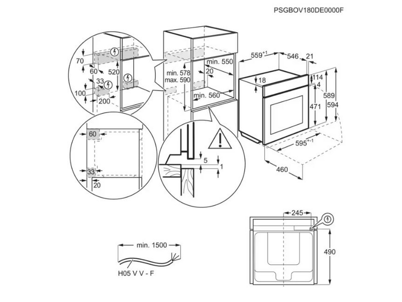Electrolux EOA9S3SH Ugradbena pećnica