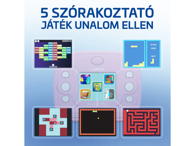 LAMAX InstaKid2 Play Gyerekkamera, rózsaszín