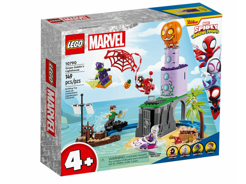 LEGO® Spidey Pókcsapat a Zöld Manó világítótornyánál (10790)