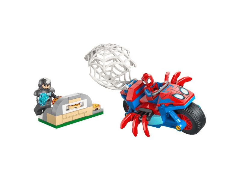 LEGO® Marvel Póki és csodálatos barátai Motorkerékpáros Pókember vs. Rhino (11206)