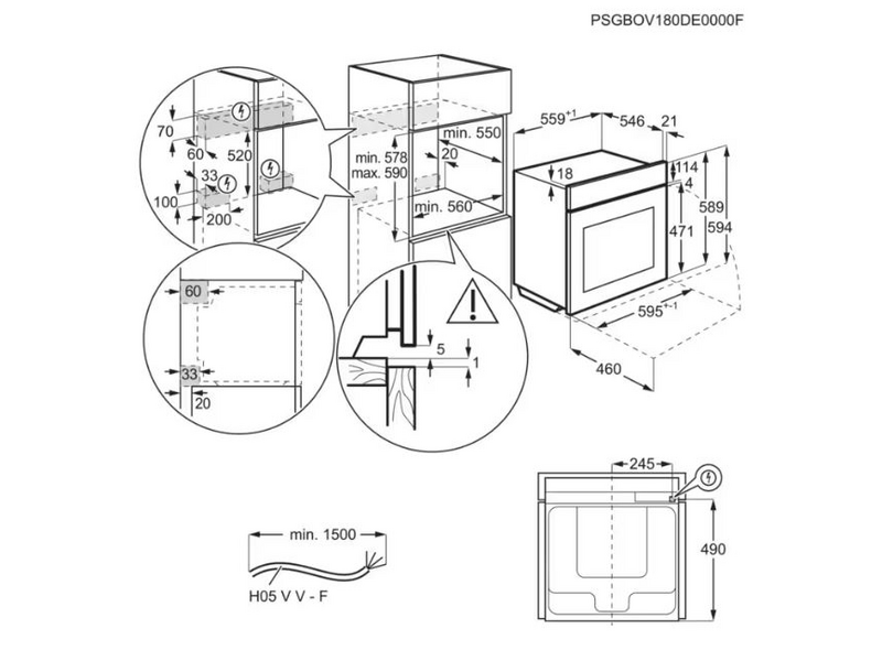 AEG TB8SB73ZAB Ugradbena pećnica