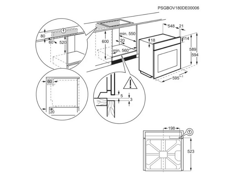 AEG TU5AB21FSB Ugradbena pećnica