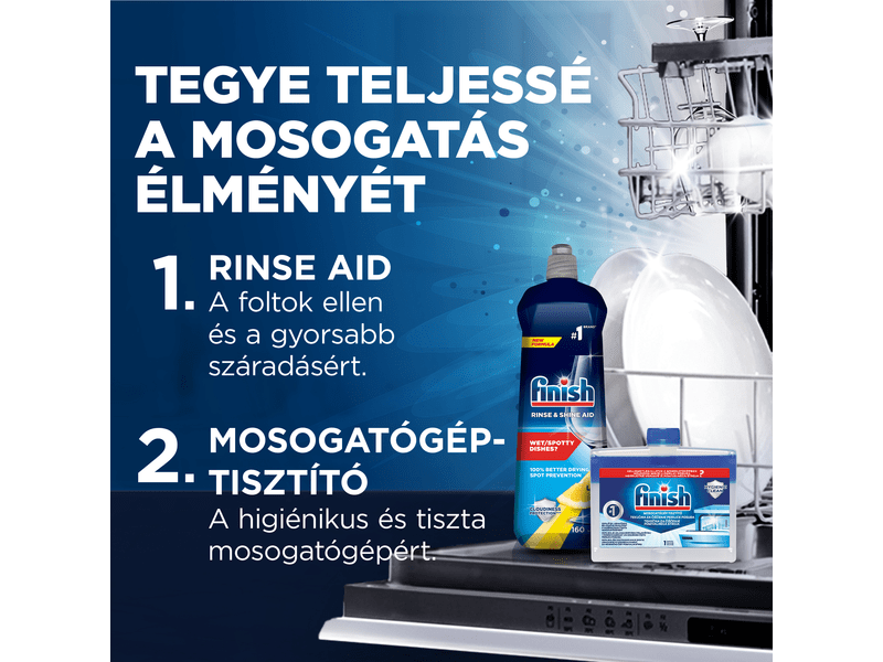 Finish Shine & Protect Rinse Aid öblítőszer gépi mosogatáshoz, Citrom, 400 ml