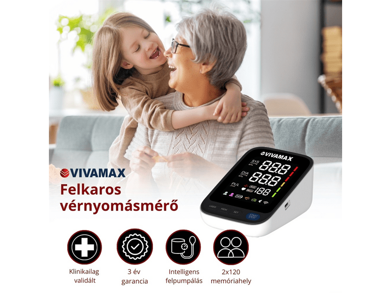 Vivamax V33 Felkaros vérnyomásmérő