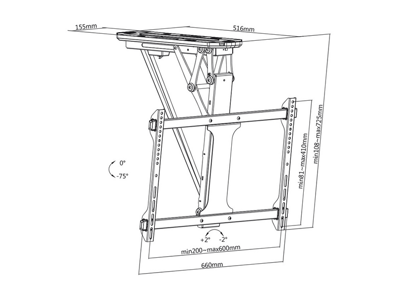 Stell SHO 8101 Mennyezeti motoros konzol