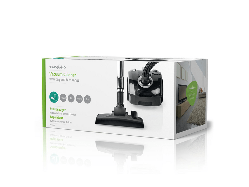 Nedis VCBG300BK Porzsákos porszívó