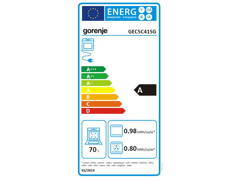 Gorenje GEC5C41SG keramička ploča za kuhanje