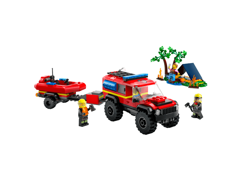 LEGO® City 4x4 vatrogasno vozilo sa spasilačkim čamcem (60412)