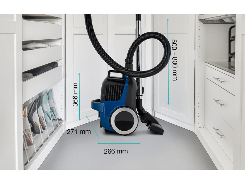 Gorenje VCE01G2ACBL Porzsák nélküli porszívó, éjkék