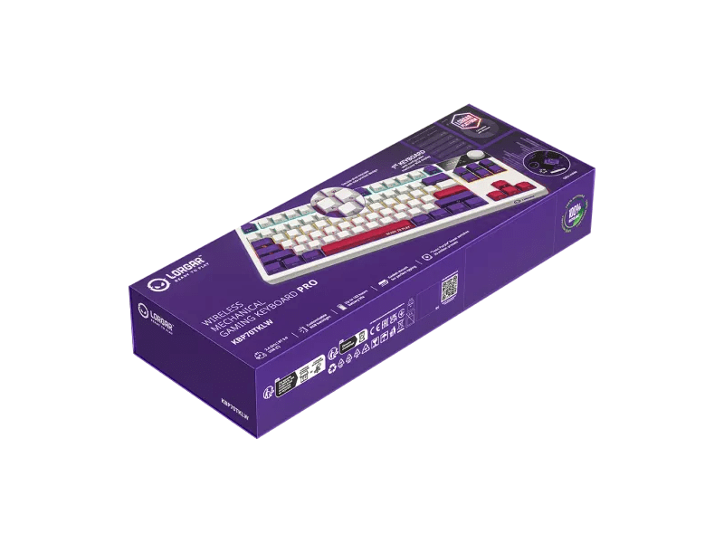 Lorgar KBP70TKLW Billentyűzet, fehér (LRG-KBP70TKLW-WH-US)