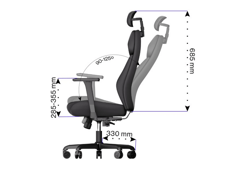 Endorfy Meta BK Gaming szék, fekete (EY8A005)