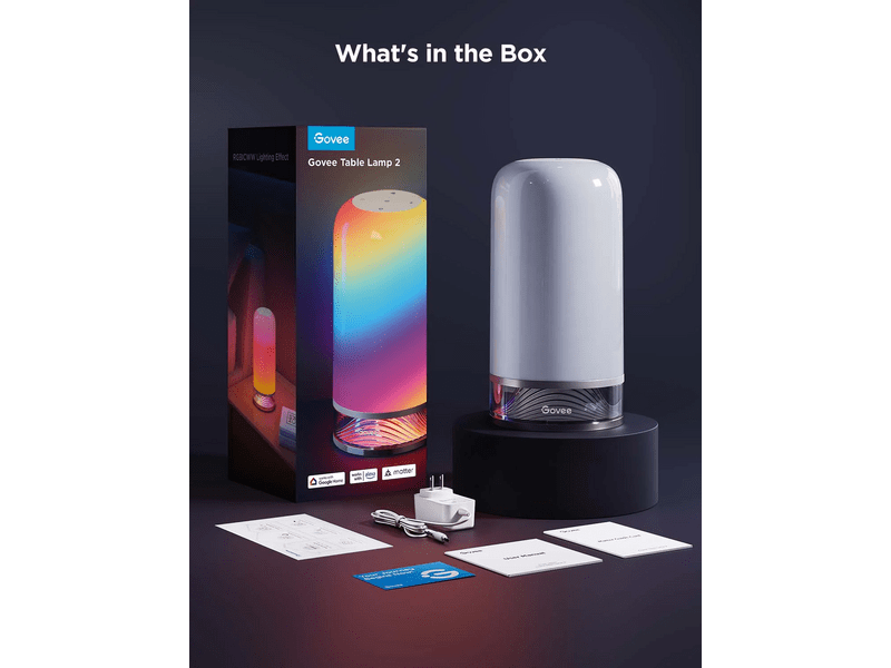Govee Table Lamp 2 RGBICWW Asztali lámpa (H60223D1)