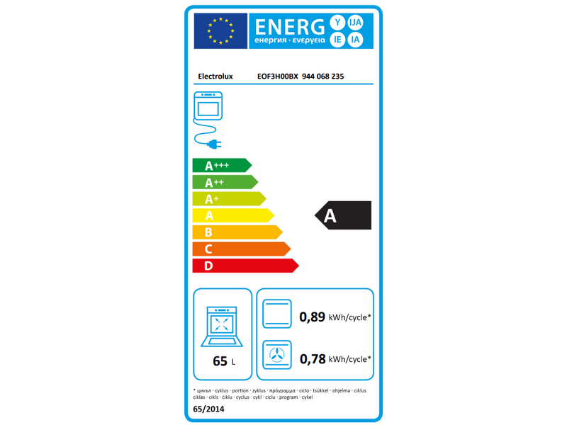 Electrolux EOF3H00BX Beépíthető sütő + Electrolux KGS6424SX Beépíthető gáz főzőlap