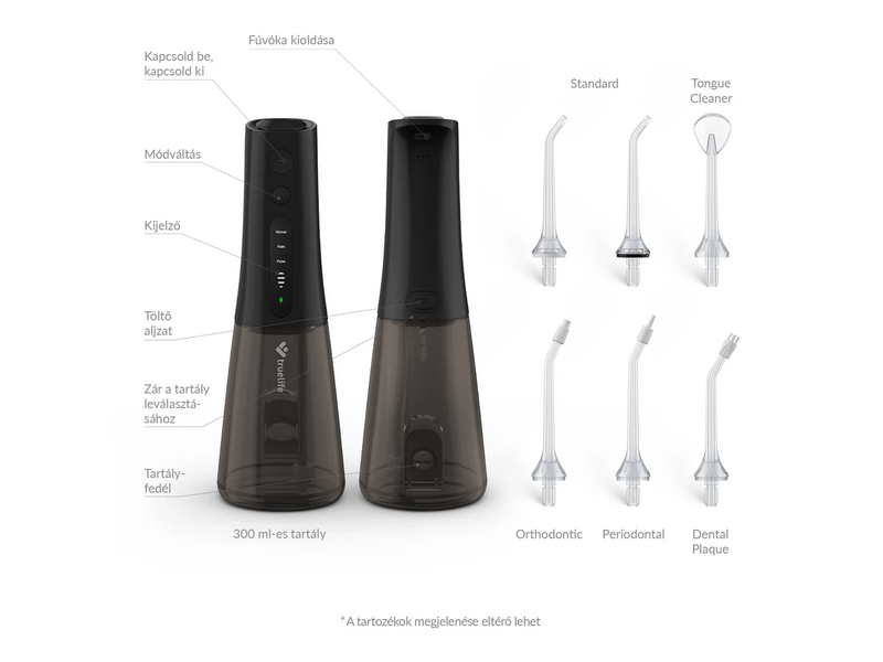 TrueLife AquaFloss Compact L100 Szájzuhany, fekete
