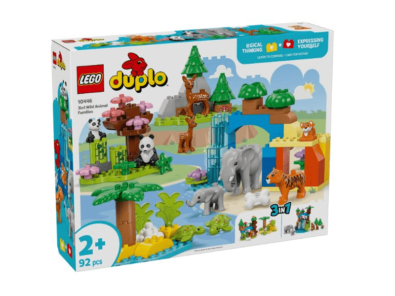 LEGO® DUPLO® City Adventures 3 u 1 Obitelji životinja u divljini (10446)